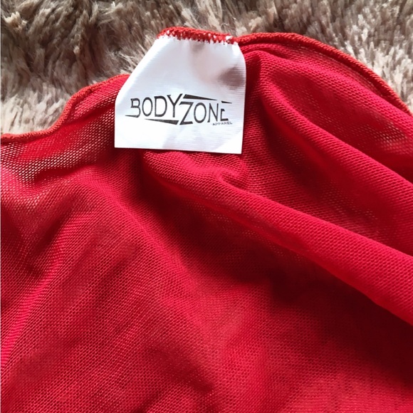 Red Asymmetrical Wrap Skirt - Picture 3 of 3